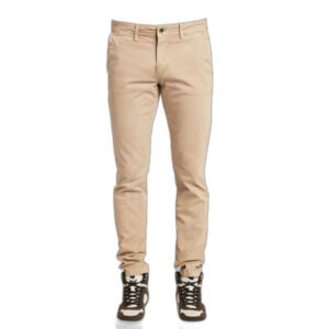 Gaudi Jeans Tan Stretch Cotton Slim Fit Chino Trousers Pants Size 34 X 30.25